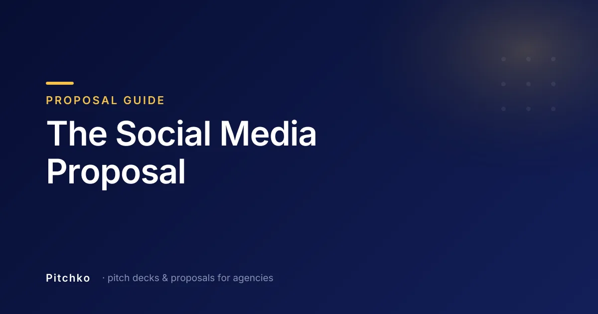 Pitchko cover — Proposal Guide: “The Social Media Proposal”