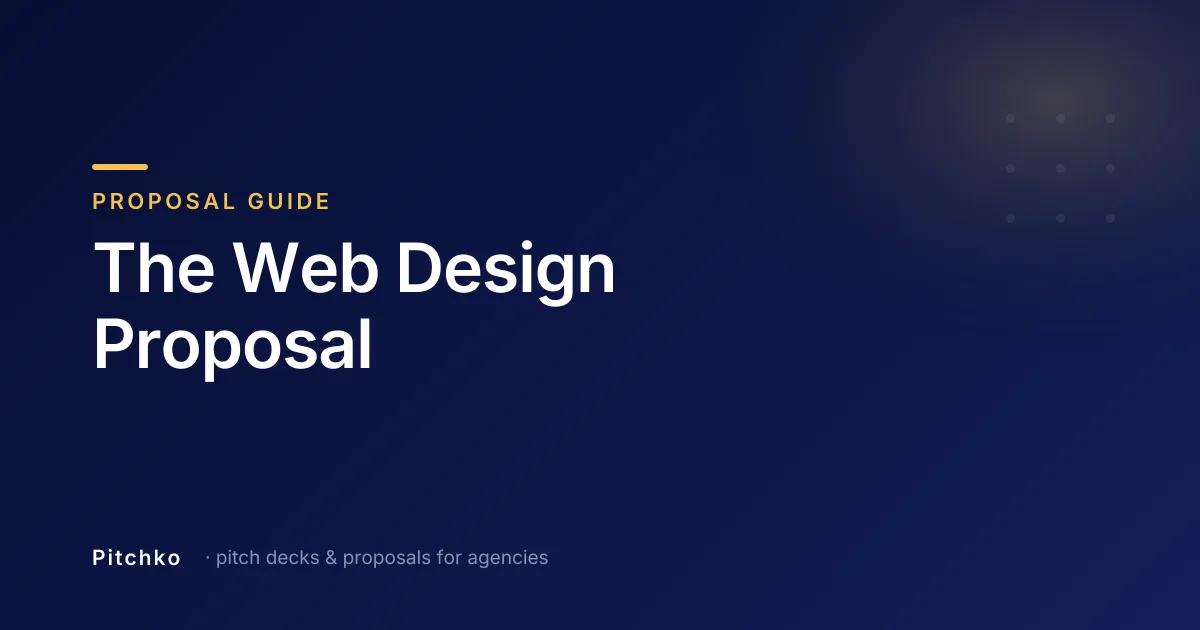 Pitchko cover — Proposal Guide: “The Web Design Proposal”